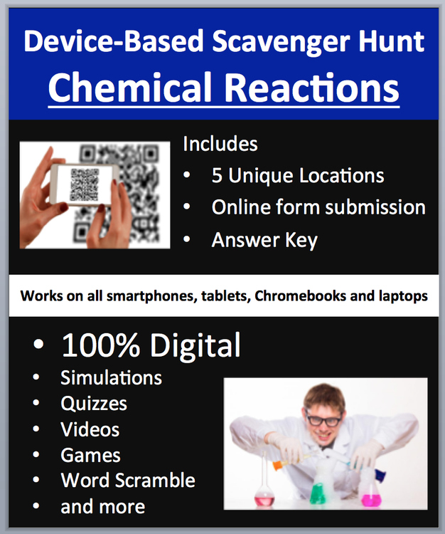 Chemical Reactions – Digital Scavenger Hunt Activity | Endothermic & Exothermic