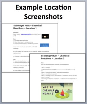 Chemical Reactions – Digital Scavenger Hunt Activity | Endothermic & Exothermic, image 4