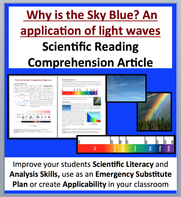 Why is the Sky Blue? An Application of Light Waves - Science Reading Article