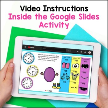 Telling Time to the Nearest 5 Minutes, Build A Monster Time Activity, image 2