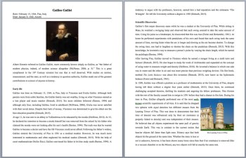 Galileo Galilei - A Famous Scientist Reading - Google and Office Versions, image 2