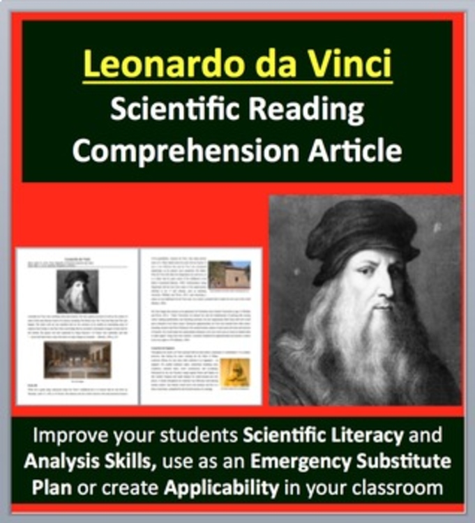 Leonardo da Vinci - A Famous Scientist Reading - Google and Office Versions