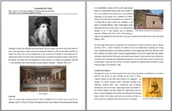 Leonardo da Vinci - A Famous Scientist Reading - Google and Office Versions, image 2