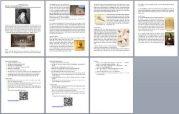 Leonardo da Vinci - A Famous Scientist Reading - Google and Office Versions, image 3
