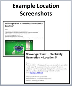 Electricity Generation Device-Based Scavenger Hunt | How Electricity is Made, image 4