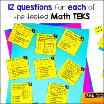3rd Grade STAAR Review Math TEKS - Games, Assessments, STAAR Practice, image 4