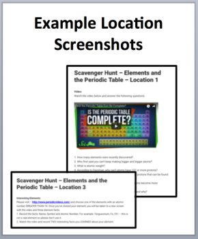 Elements and the Periodic Table - Device-Based Scavenger Hunt Activity, image 4