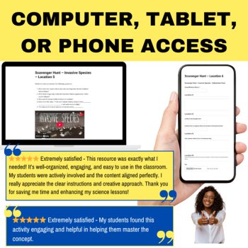 Invasive Species Scavenger Hunt Activity - Digital QR Codes, Stations, Word, PDF, image 3