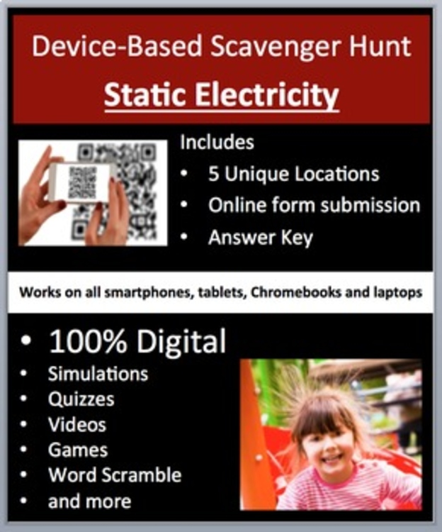 Static Electricity - Device-Based Scavenger Hunt Activity - Let the Hunt begin!
