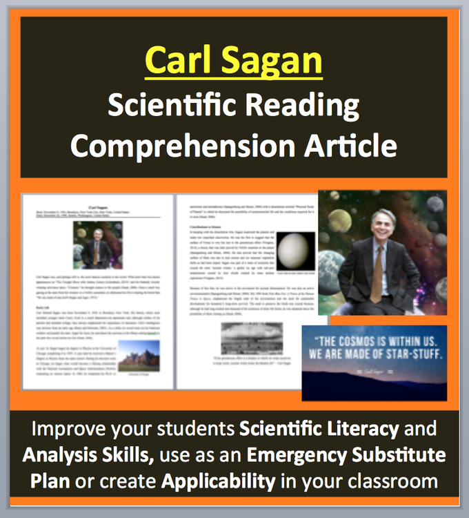 Carl Sagan - A Famous Scientist Reading - Google and Office Versions