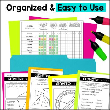 4th Grade Geometry Unit - Classifying 2D Shapes, How to use a Protractor, image 2