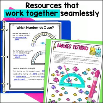 4th Grade Geometry Unit - Classifying 2D Shapes, How to use a Protractor, image 3