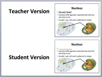 Animal Cells - PowerPoint Lesson and Student Notes Package, image 2