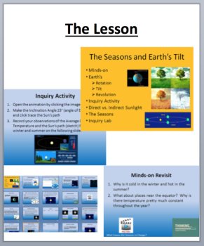 Earth's Seasons Unit Bundle - Lesson, Lab Station Activity and Reading, image 2