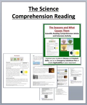 Earth's Seasons Unit Bundle - Lesson, Lab Station Activity and Reading, image 3