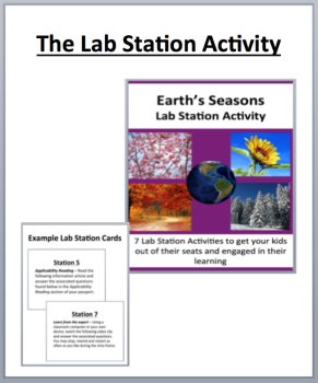 Earth's Seasons Unit Bundle - Lesson, Lab Station Activity and Reading, image 4