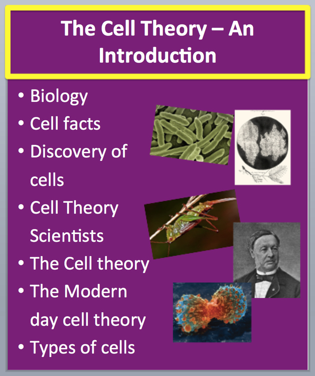 The Cell Theory - An Introduction - PowerPoint Lesson and Student Notes Package