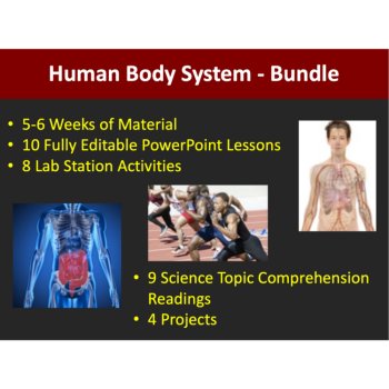 Human Body Systems Bundle Worksheets, Lessons, Activities | Body System Project, image 2
