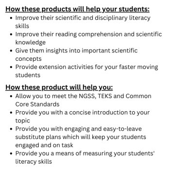 Ecology 6th, 7th, 8th Grade Reading Comprehension & Questions 11 Article Bundle, image 3