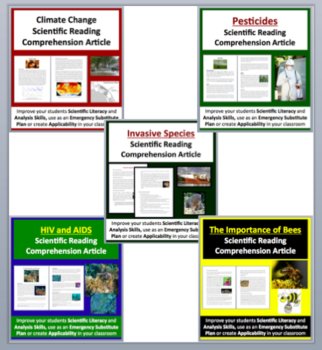 Ecology and Earth Science - Grade 8 and Up - Science Reading Article Bundle, image 2