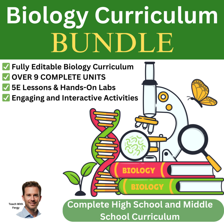 Biology Curriculum | Fully Editable Biology Activities, Lessons, Assessments
