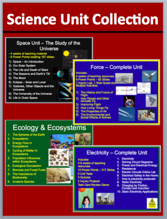 Space, Flight, Ecology and Electricity Unit Bundle - Everything you need