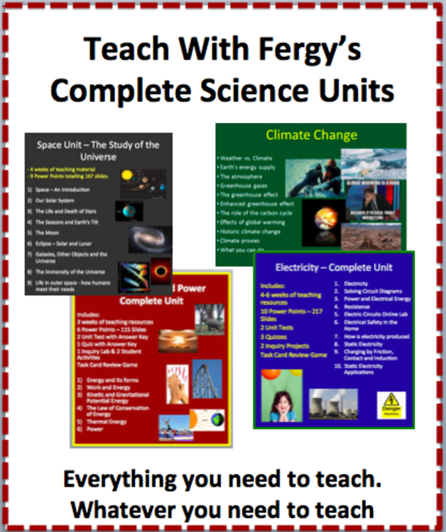 Teach With Fergy's Complete Units