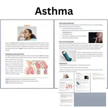 Asthma & Asthma Attacks Reading Comprehension Passage Questions | 6th, 7th, 8th, image 3