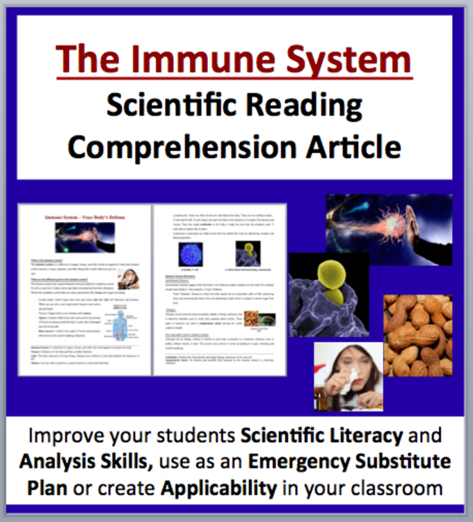 The Immune System - The Body's Defense - Science Reading Article | Grade 8 & Up