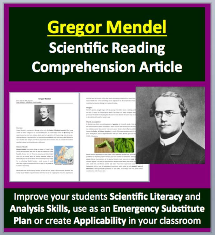 Gregor Mendel - A Famous Scientist Reading | History and Laws of Inheritance