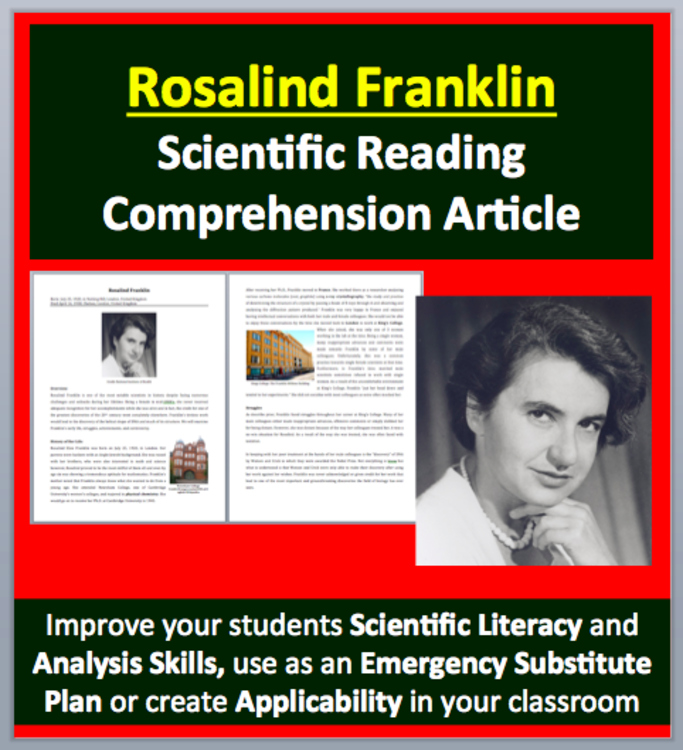Rosalind Franklin - A Famous Scientist Reading - Google and Office Versions