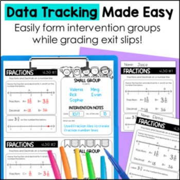 4th grade Comparing Fractions, Equivalent Fractions, Fraction TEKS Exit Tickets, image 3