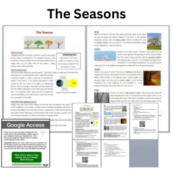 The Seasons and What Causes Them Reading Passage & Questions | 6th, 7th, 8th, image 2