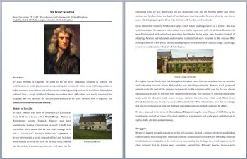 Sir Isaac Newton - A Famous Scientist Reading - Google and Office Versions, image 2