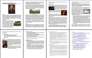 Sir Isaac Newton - A Famous Scientist Reading - Google and Office Versions, image 3