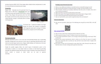 Renewable Energy Production Reading Unit Bundle | Solar, Hydroelectric, Wind, image 3
