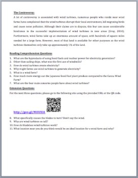 Wind Energy Production - Renewable Energy - Science Reading Article, image 3