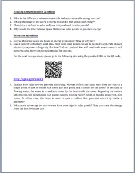 Solar Energy Production - Renewable Energy - Science Reading Article, image 3