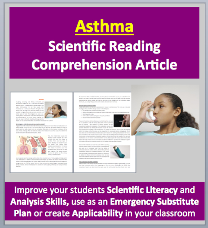 Asthma and Asthma Attacks Reading Comprehension Passage and Questions
