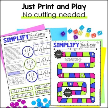 4th Grade Equivalent Fractions, Comparing Fractions, Fraction TEKS Review Games, image 3