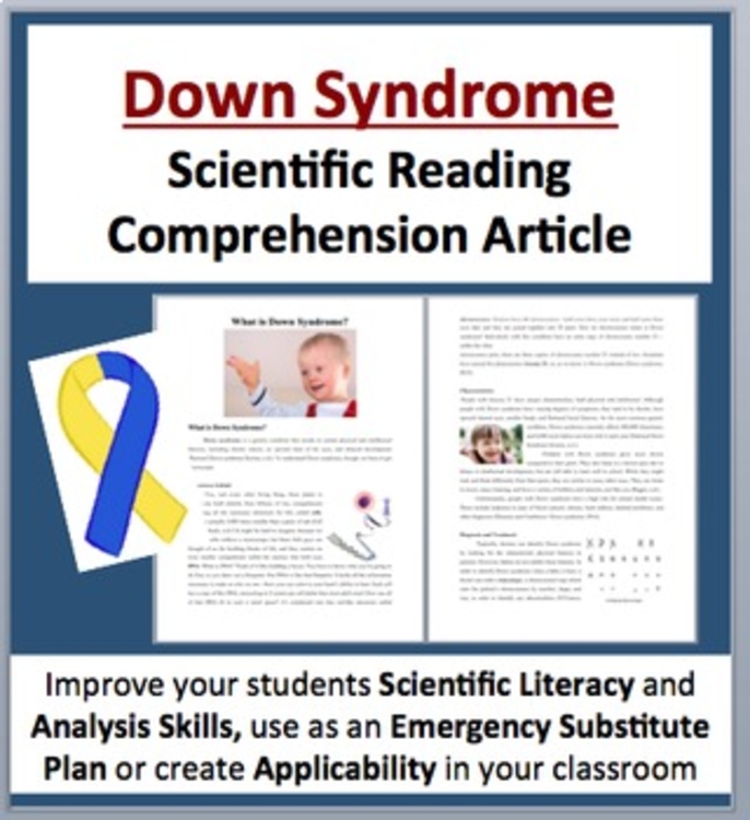 Down Syndrome Reading Comprehension Passage and Questions | Grade 8 and Up