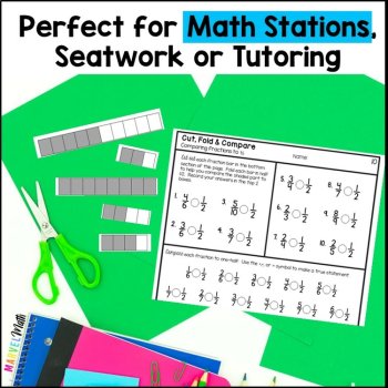 Equivalent Fractions, Decomposing Fractions, Comparing Fractions Worksheets, image 4
