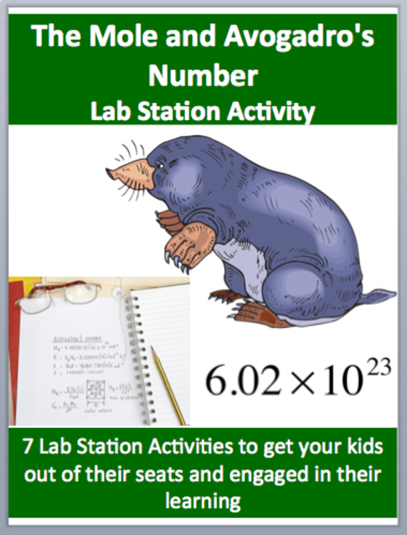 The Mole and Avogadro's Number Lab Station Activity | 7 Hands-on Activities