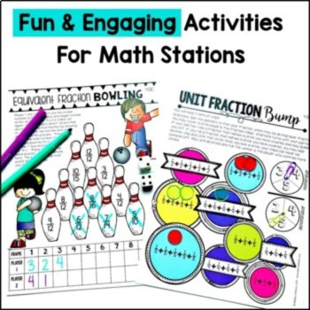 4th Grade Fractions Unit - Worksheets, Assessments, Equivalent, Comparing TEKS, image 4