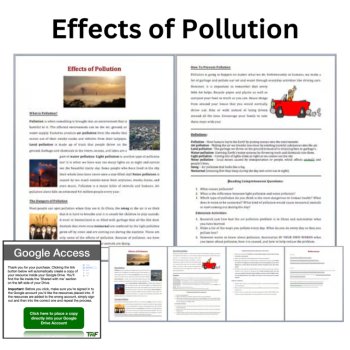 The Effects of Pollution Reading Comprehension Passage & Questions 6th, 7th, 8th, image 2