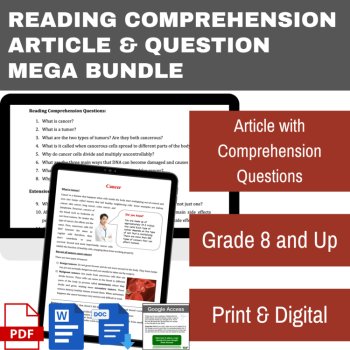 Cancer - Digital Science Reading Comprehension Article - Grade 8 and above, image 2