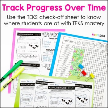 3rd Grade Multiplication and Division TEKS Exit Slips * Exit Tickets, image 4