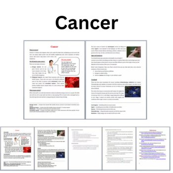 Cancer Reading Comprehension Passage and Questions | 6th, 7th, 8th Grade, image 3