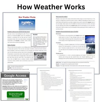 How Weather Works Reading Comprehension Passage & Questions | 6th, 7th, 8th, image 2