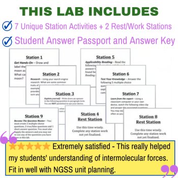 Types of Bonds & Intermolecular Forces Lab Station | 7 Hands-on Activities, image 3